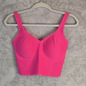 Fanka Body Sculpt Sports Bra Size Med Hot Pink Yoga Workout Running